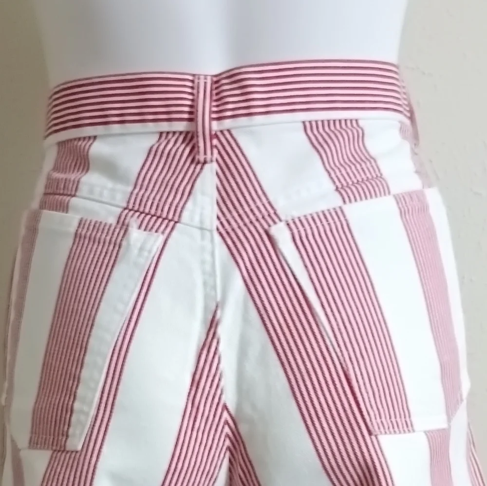 🔥 VINTAGE 90s GRAIL: Skoozi Candy Striped "Mom" Shorts - Picture 7 of 8